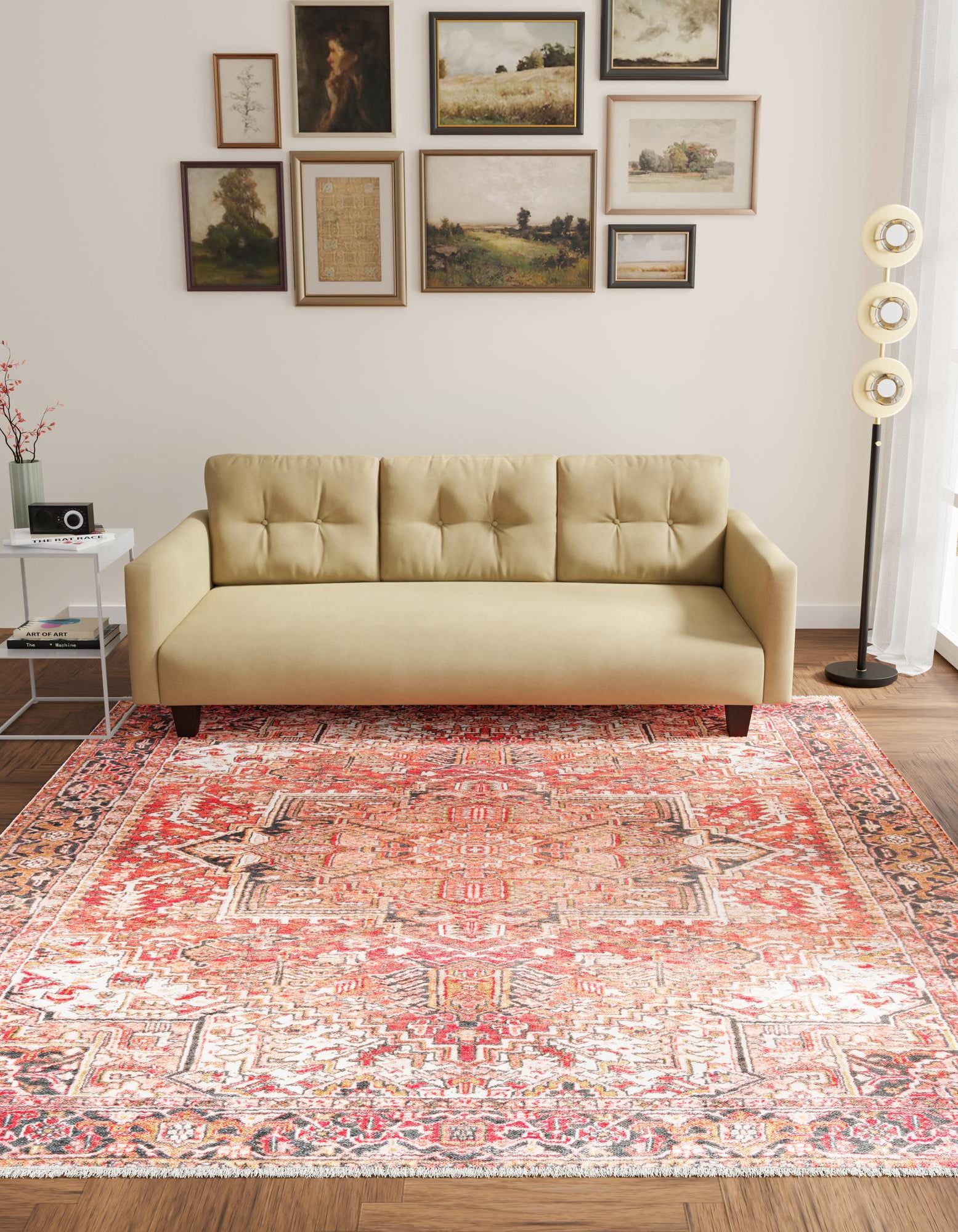 Rust Red 5' 1 x 5' 1 Boutique Square Rug | Rugs.com