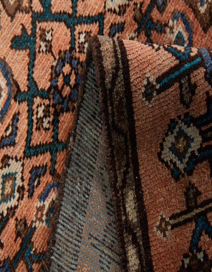 Detail image of  2' 10 x 9' 2  Hand Knotted Hamedan Persian Wool Square Rug