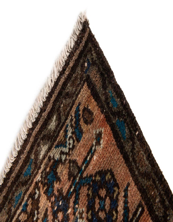 Detail image of  2' 10 x 9' 2  Hand Knotted Hamedan Persian Wool Square Rug