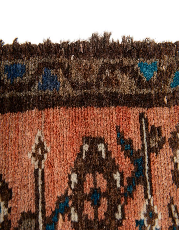 Detail image of  2' 10 x 9' 2  Hand Knotted Hamedan Persian Wool Square Rug