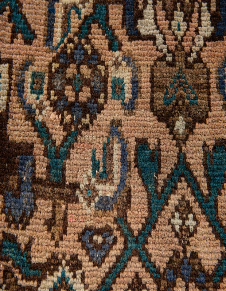 Detail image of  2' 10 x 9' 2  Hand Knotted Hamedan Persian Wool Square Rug