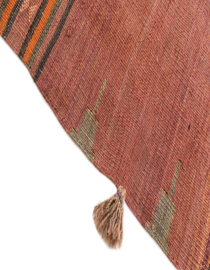 Detail image of  3' 5 x 3' 6  Hand Woven Kilim Afghan Wool Square Rug