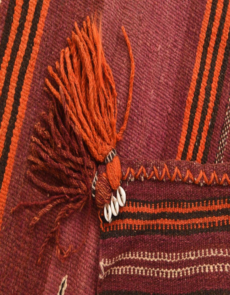 Detail image of  3' 2 x 3' 2  Hand Woven Kilim Fars Wool Square Rug