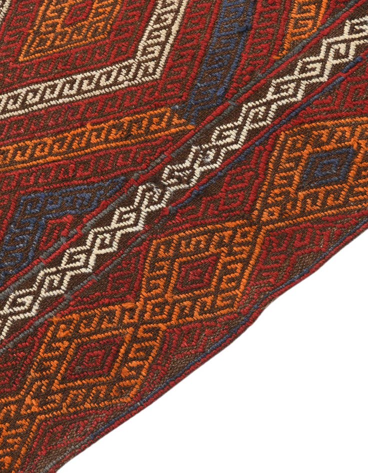 Detail image of  4' x 4' 3  Hand Woven Kilim Fars Wool Square Rug