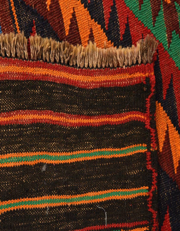 Detail image of  4' 2 x 4' 2  Hand Woven Kilim Fars Wool Square Rug