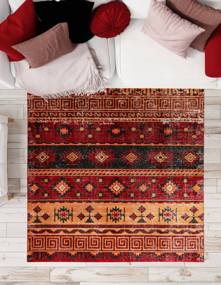 Detail image of  6' 1 x 6' 1 Lucerne Square Rug