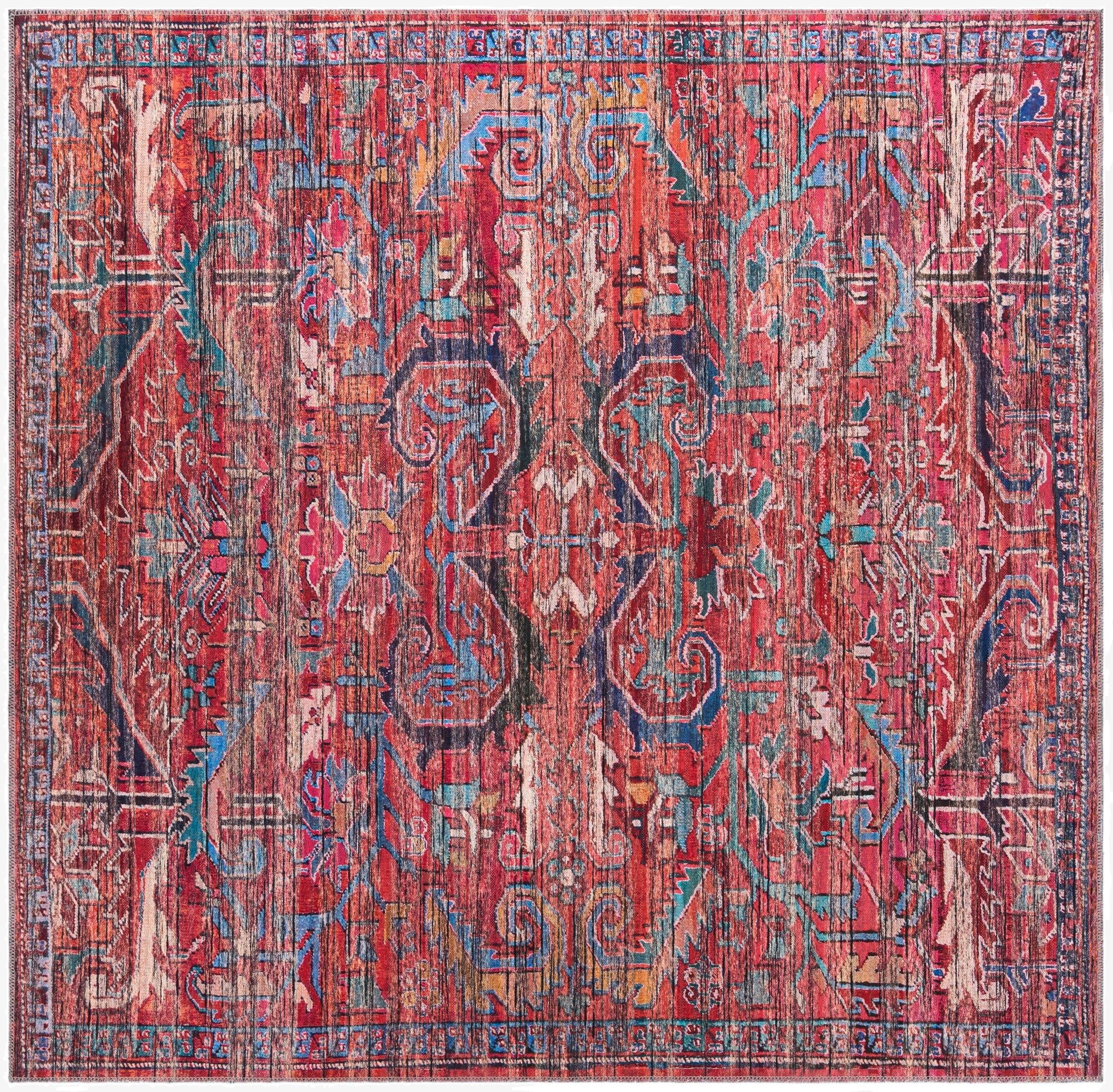 Primary image  7' 3 x 7' 3  Washable Maahru Square Rug