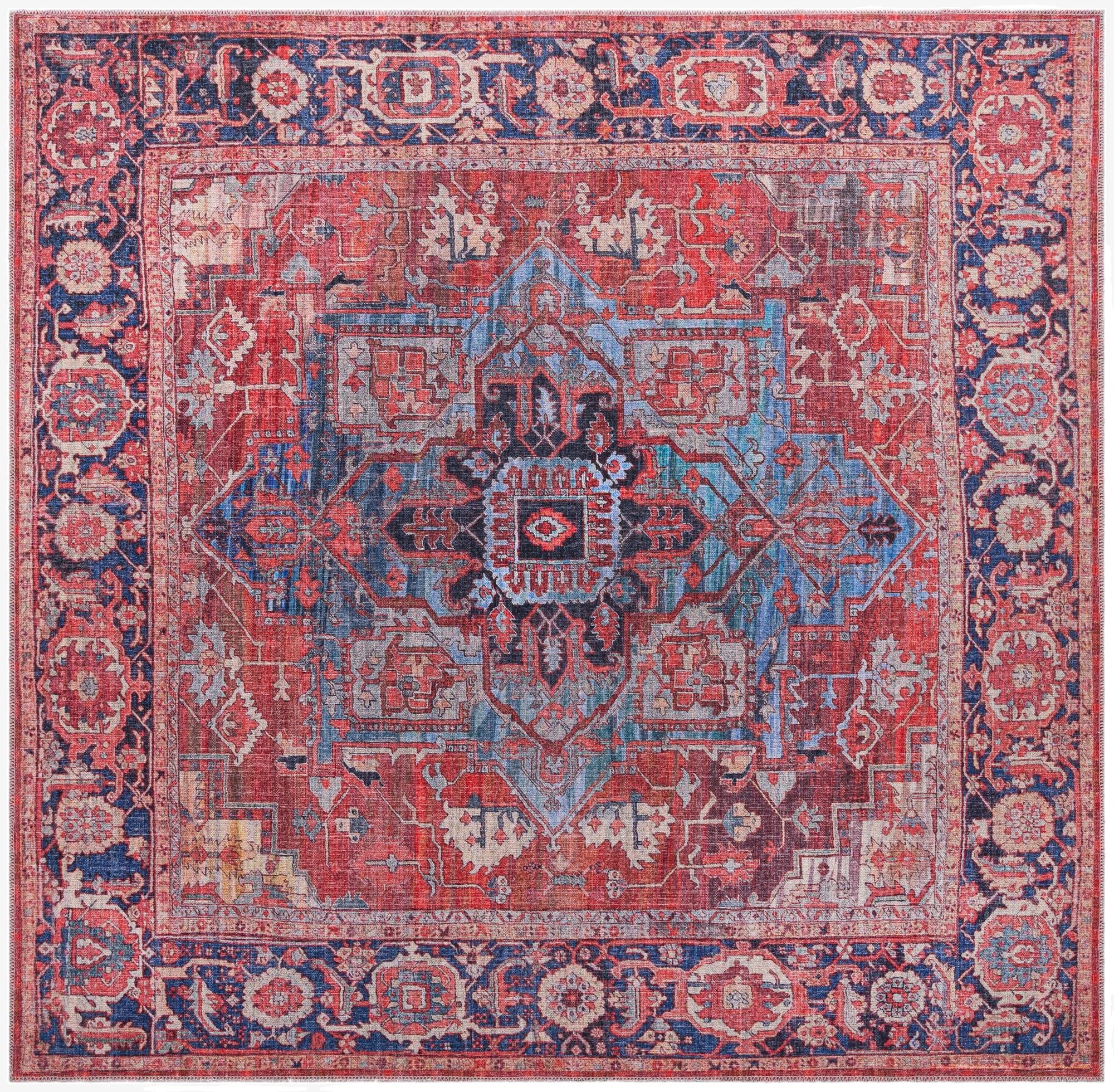 Primary image  7' 3 x 7' 3  Washable Maahru Square Rug