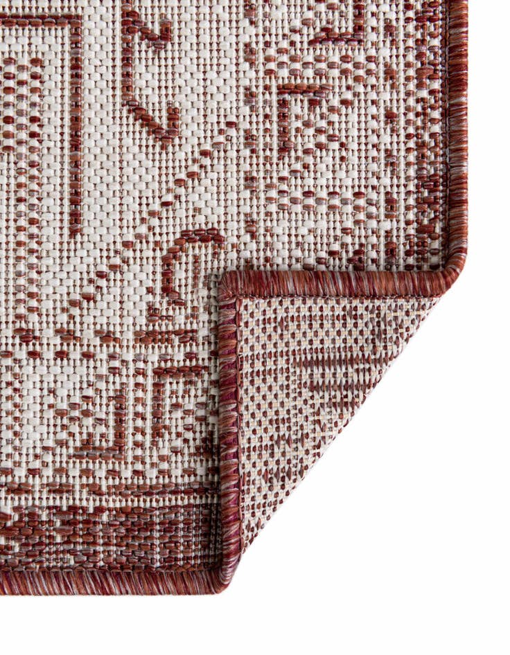 Detail image of  5' 3 x 5' 3  Washable Aztec Indoor / Outdoor Square Rug