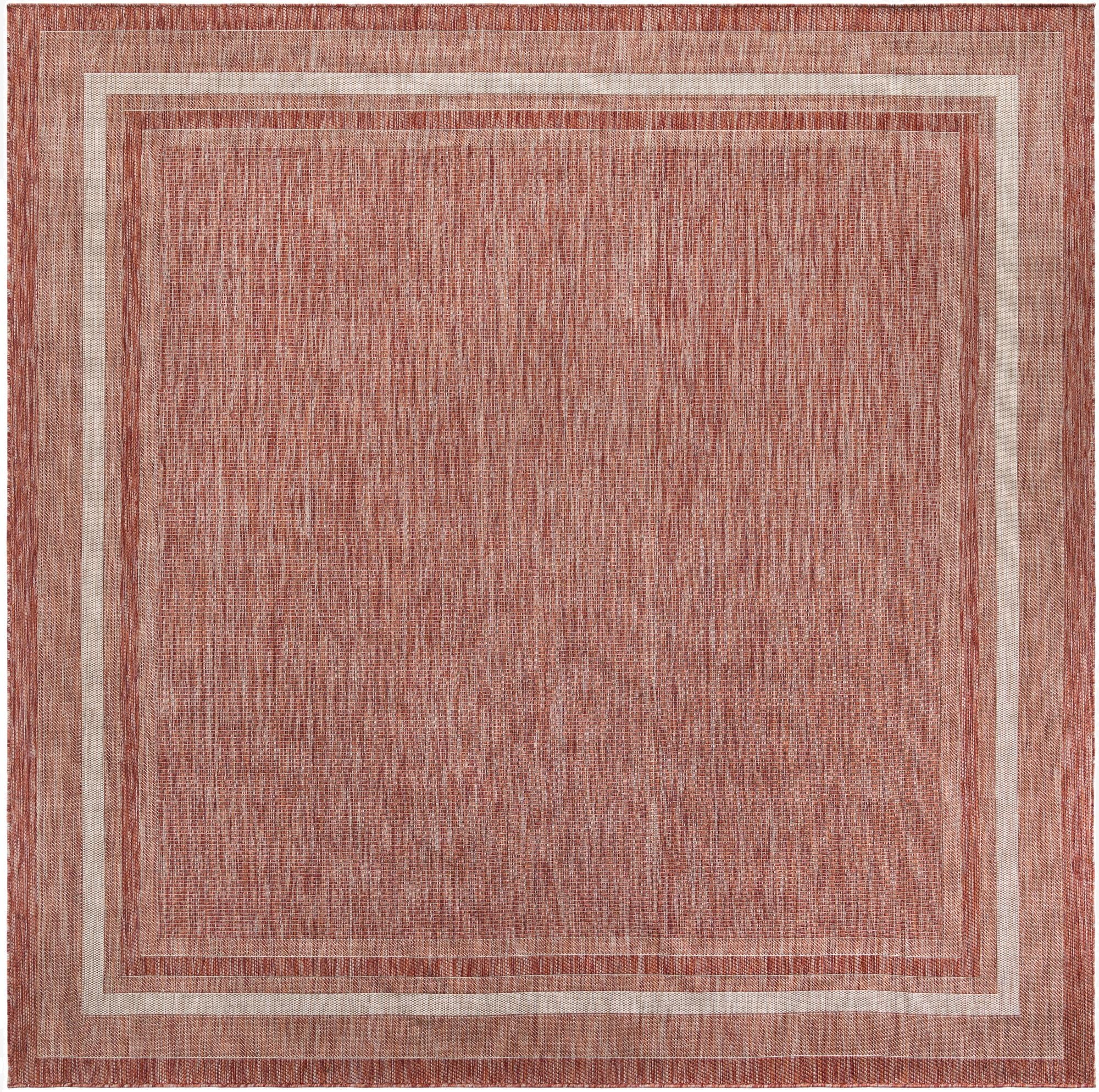 Primary image  10' x 10'  Washable Border Indoor / Outdoor Square Rug