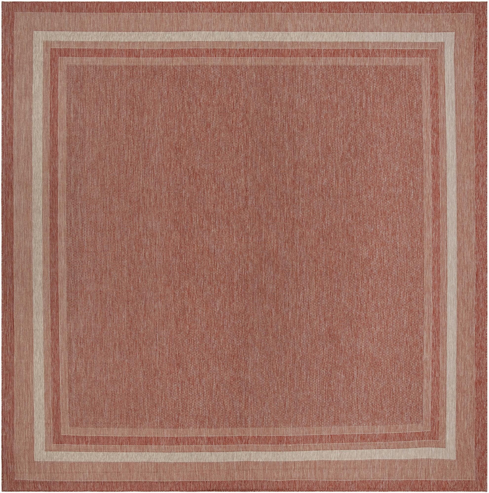 Primary image  13' x 13'  Washable Border Indoor / Outdoor Square Rug