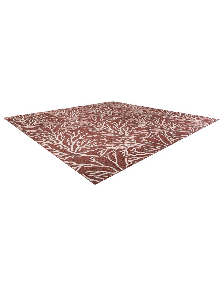 Detail image of  13' x 13'  Washable Coastal Indoor / Outdoor Square Rug
