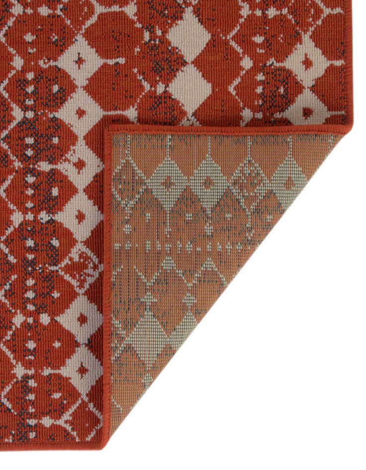 Detail image of  7' 10 x 7' 10  Washable Lattice Indoor / Outdoor Square Rug