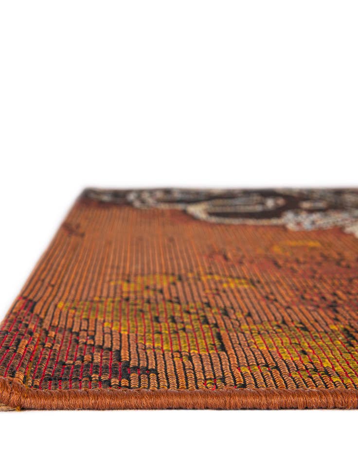 Detail image of  6' x 6'  Washable Modern Indoor / Outdoor Square Rug