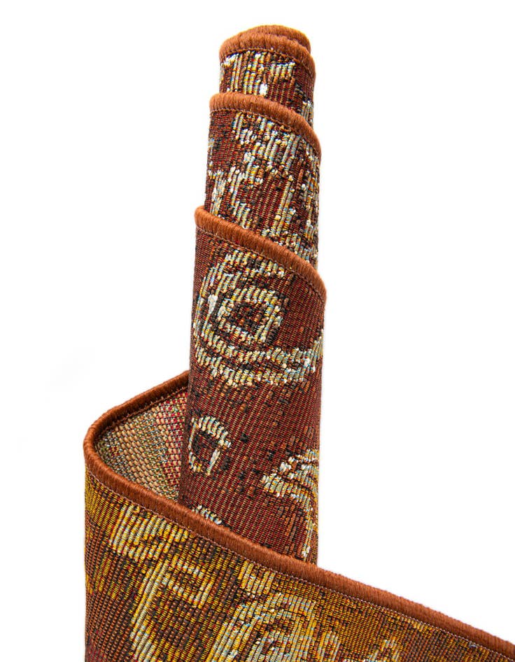 Detail image of  6' x 6'  Washable Modern Indoor / Outdoor Square Rug