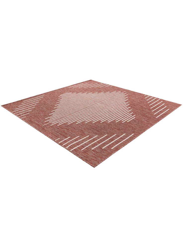 Detail image of  7' x 7'  Washable Modern Indoor / Outdoor Square Rug