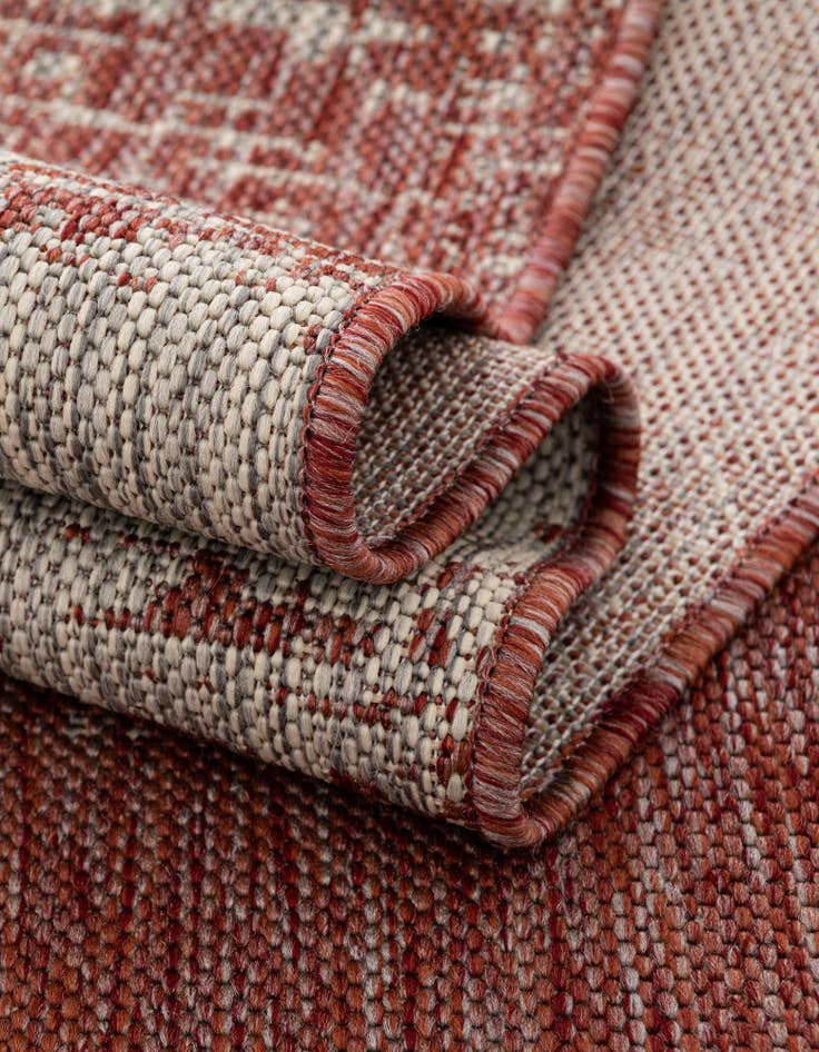 Detail image of  13' x 13'  Washable Modern Indoor / Outdoor Square Rug