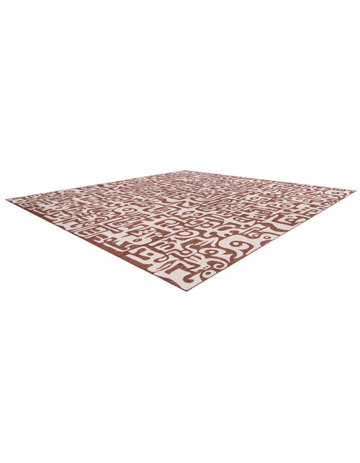 Detail image of  13' x 13'  Washable Modern Indoor / Outdoor Square Rug