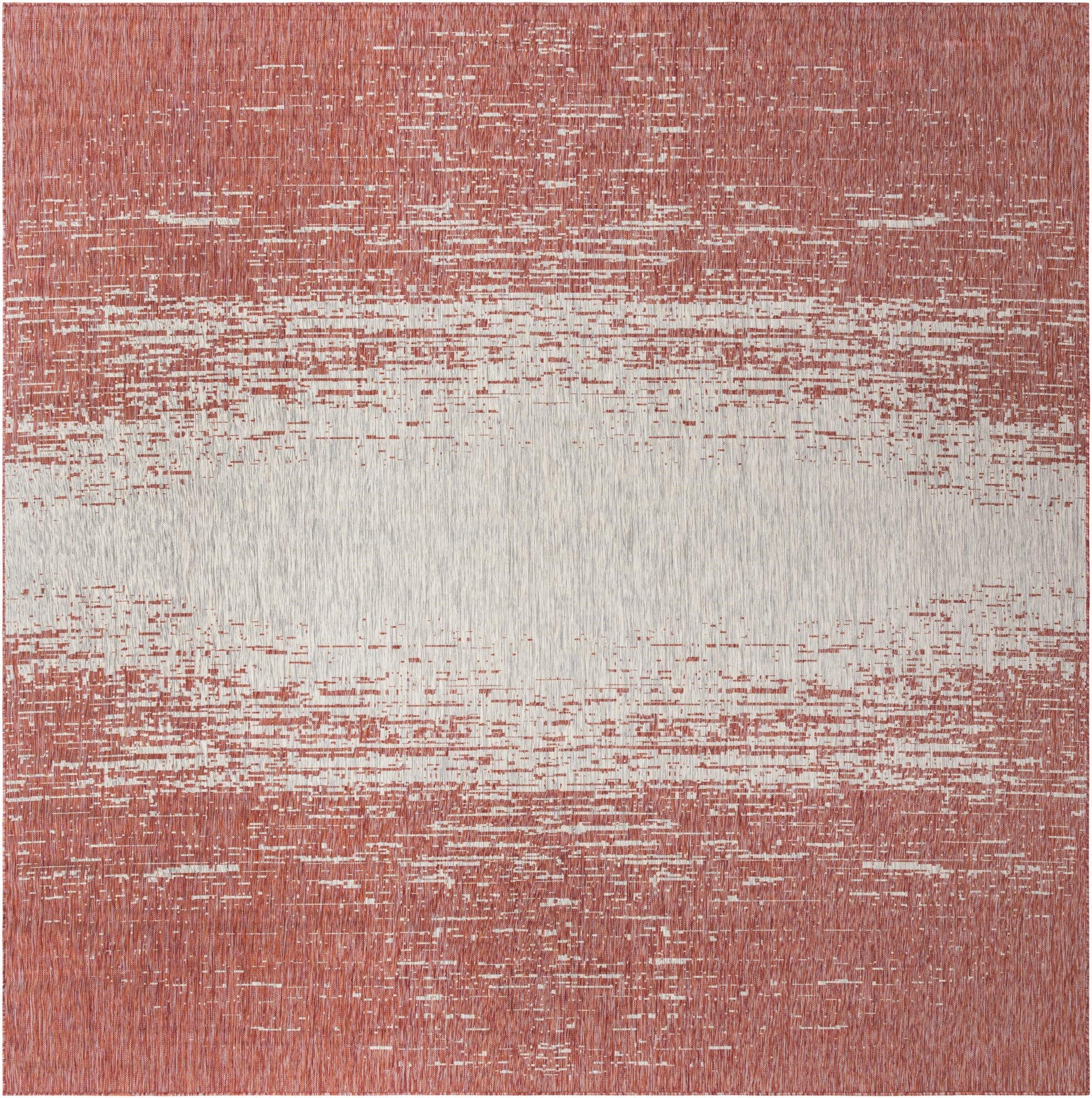  13' x 13'  Washable Modern Indoor / Outdoor Square Rug