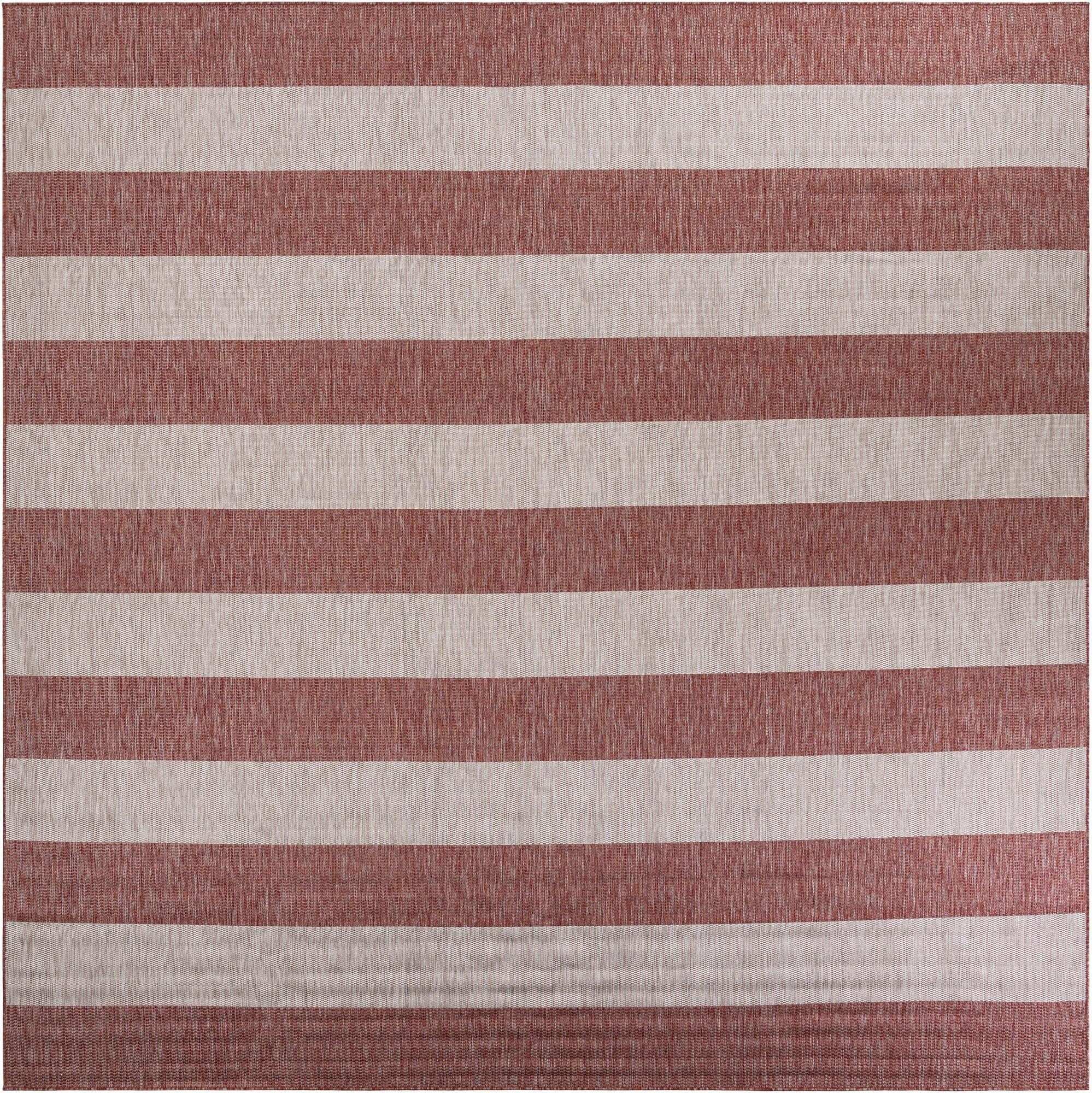  12' x 12'  Washable Ribbon Indoor / Outdoor Square Rug