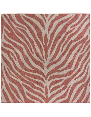 10' x 10' Washable Safari Indoor / Outdoor Square Rug