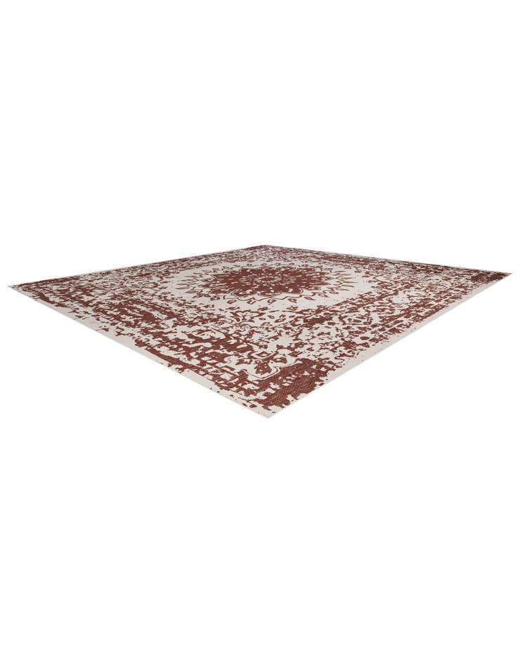 Detail image of  13' x 13'  Washable Traditional Indoor / Outdoor Square Rug