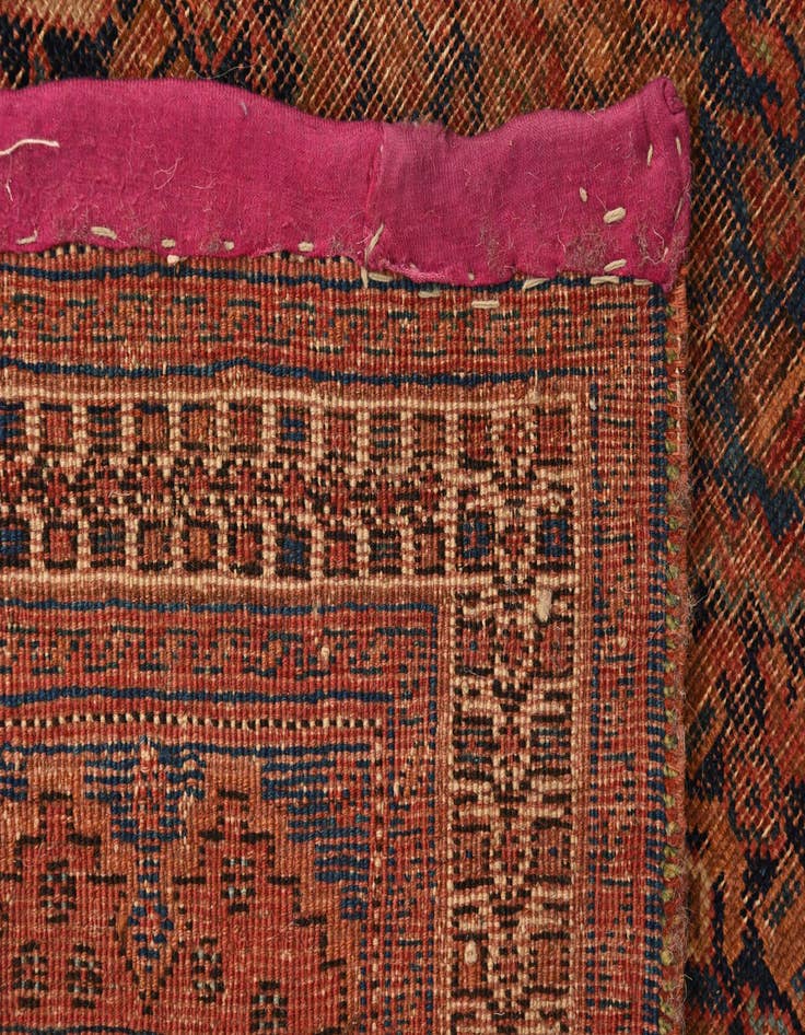 Detail image of  5' 1 x 6'  Hand Knotted Shiraz Persian Wool Square Rug