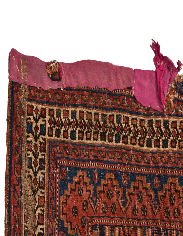 Detail image of  5' 1 x 6'  Hand Knotted Shiraz Persian Wool Square Rug