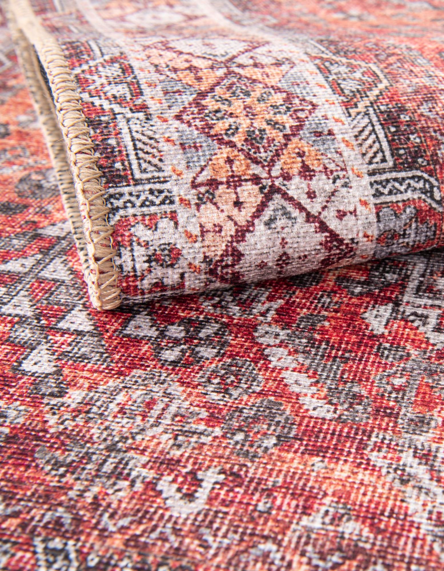 Rust Red 7' 10 x 7' 10 Timeless Square Rug | Rugs.com