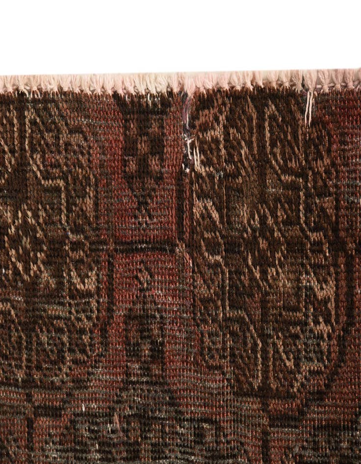 Detail image of  5' 3 x 6' 6  Hand Knotted Torkaman Persian Wool Square Rug