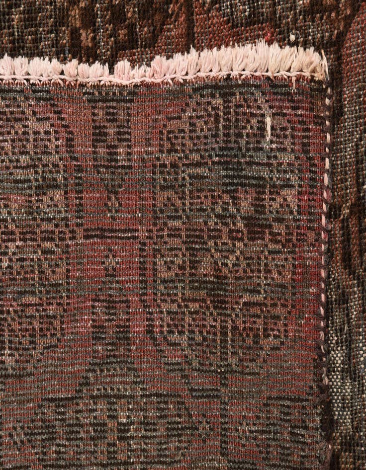 Detail image of  5' 3 x 6' 6  Hand Knotted Torkaman Persian Wool Square Rug