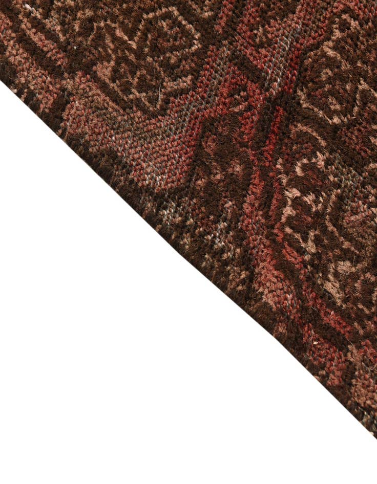 Detail image of  5' 3 x 6' 6  Hand Knotted Torkaman Persian Wool Square Rug