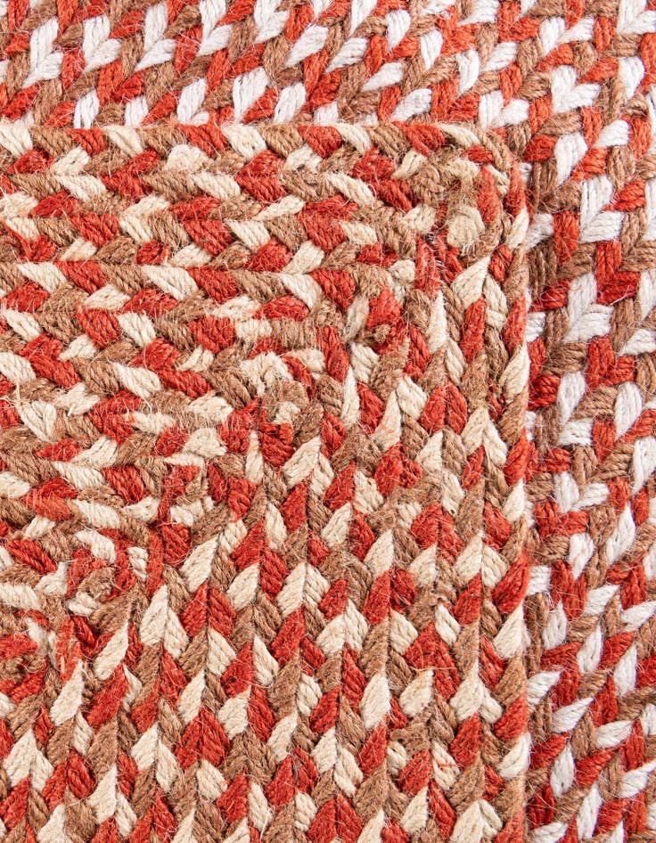 Detail image of  7' 10 x 7' 10  Hand Tweed Braided Jute Square Rug