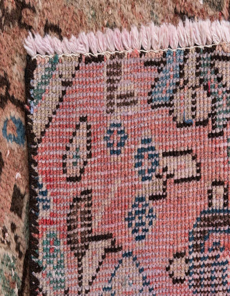 Detail image of  5' 1 x 5' 8  Hand Knotted Ultra Vintage Persian Wool Square Rug