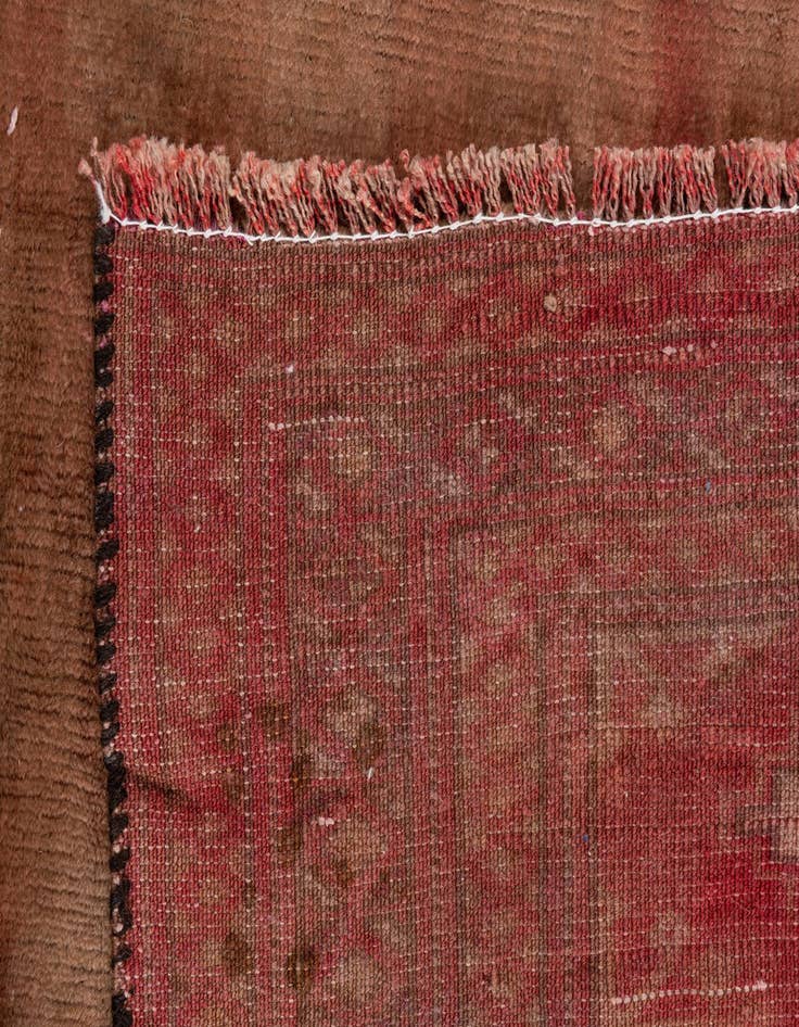 Detail image of  3' 7 x 4' 6  Hand Knotted Ultra Vintage Persian Wool Square Rug