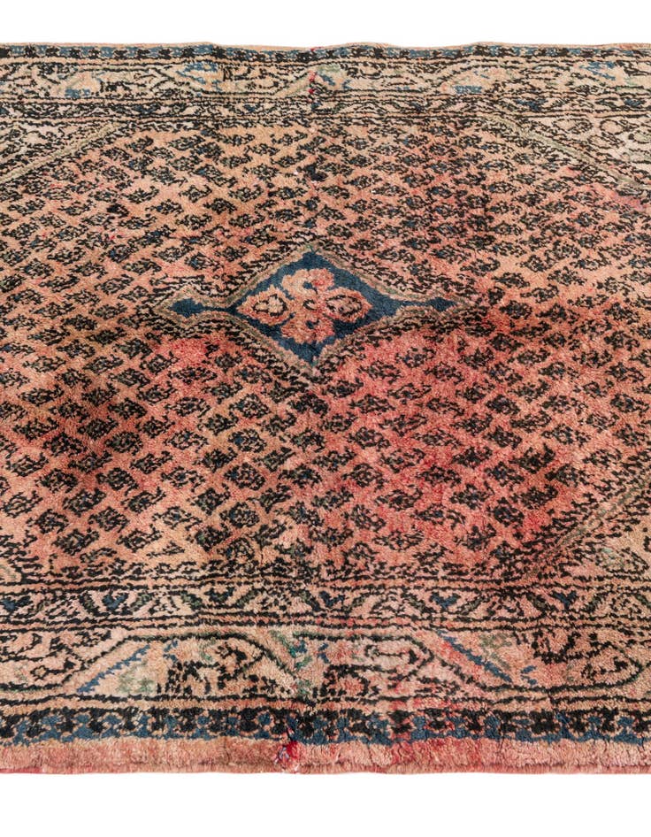 Detail image of  3' 9 x 4' 7  Hand Knotted Ultra Vintage Persian Wool Square Rug