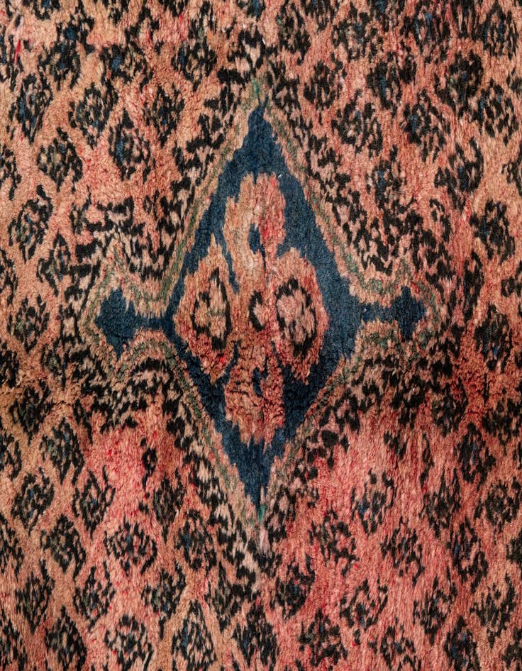 Detail image of  3' 9 x 4' 7  Hand Knotted Ultra Vintage Persian Wool Square Rug