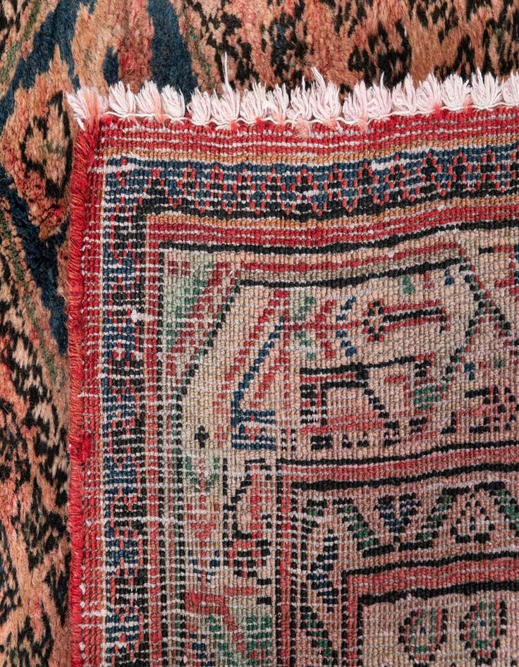 Detail image of  3' 9 x 4' 7  Hand Knotted Ultra Vintage Persian Wool Square Rug