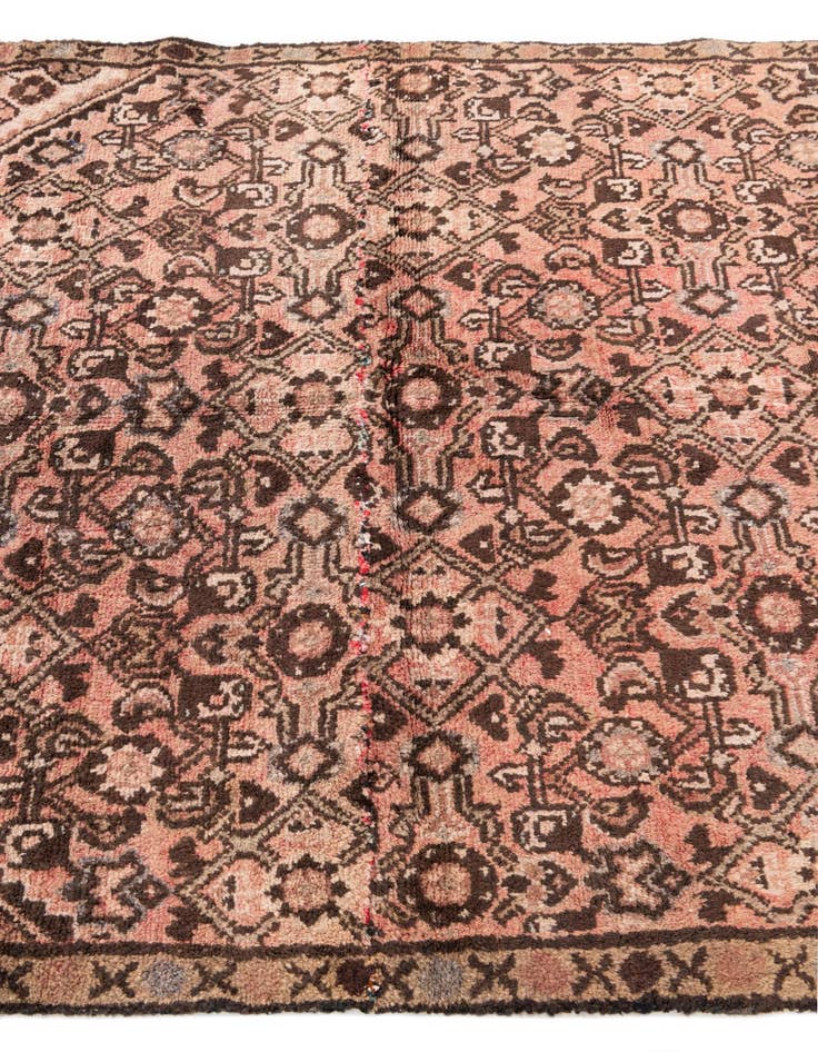 Detail image of  4' 1 x 4' 10  Hand Knotted Ultra Vintage Persian Wool Square Rug