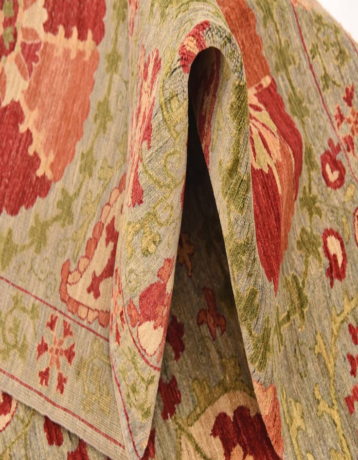 Detail image of  6' 8 x 8' 11  Hand Knotted Ariana Ziegler Oriental Rug