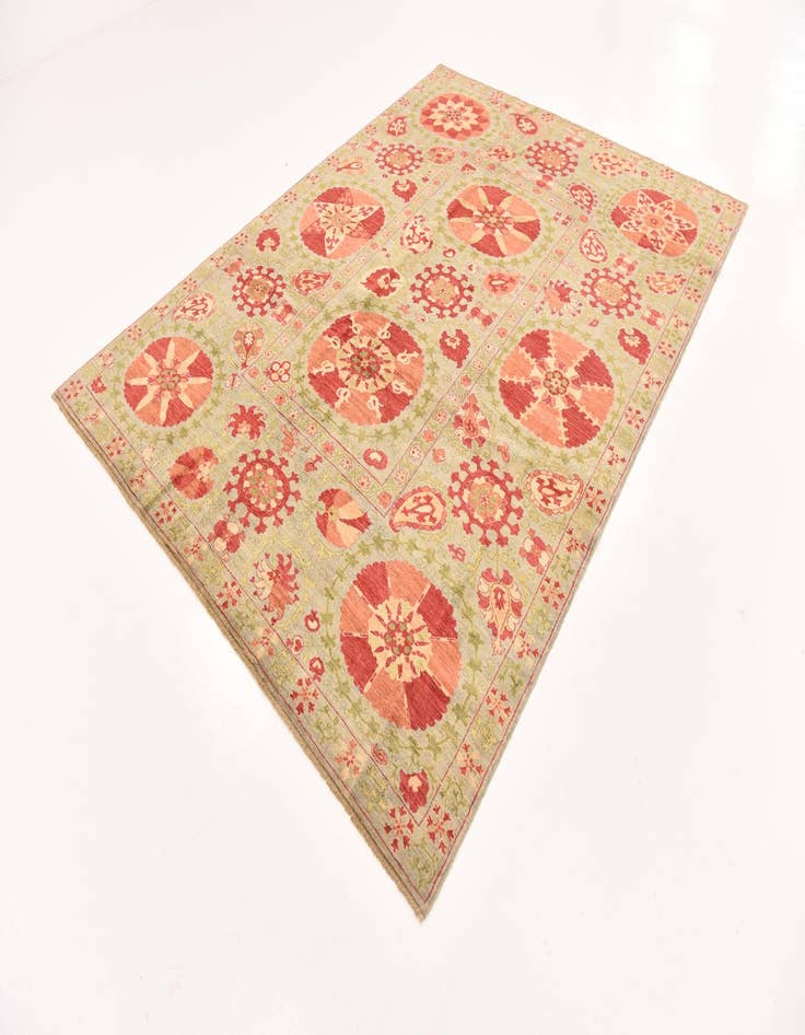 Detail image of  6' 8 x 8' 11  Hand Knotted Ariana Ziegler Oriental Rug