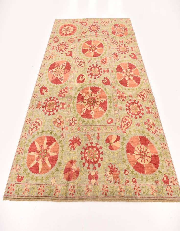 Detail image of  6' 8 x 8' 11  Hand Knotted Ariana Ziegler Oriental Rug