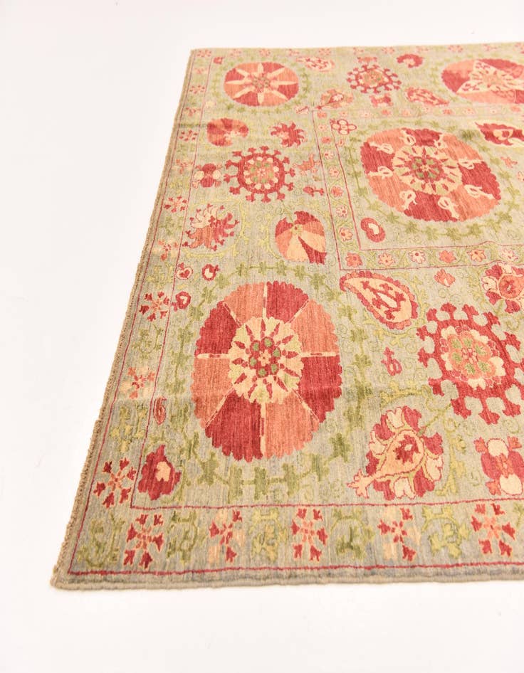 Detail image of  6' 8 x 8' 11  Hand Knotted Ariana Ziegler Oriental Rug