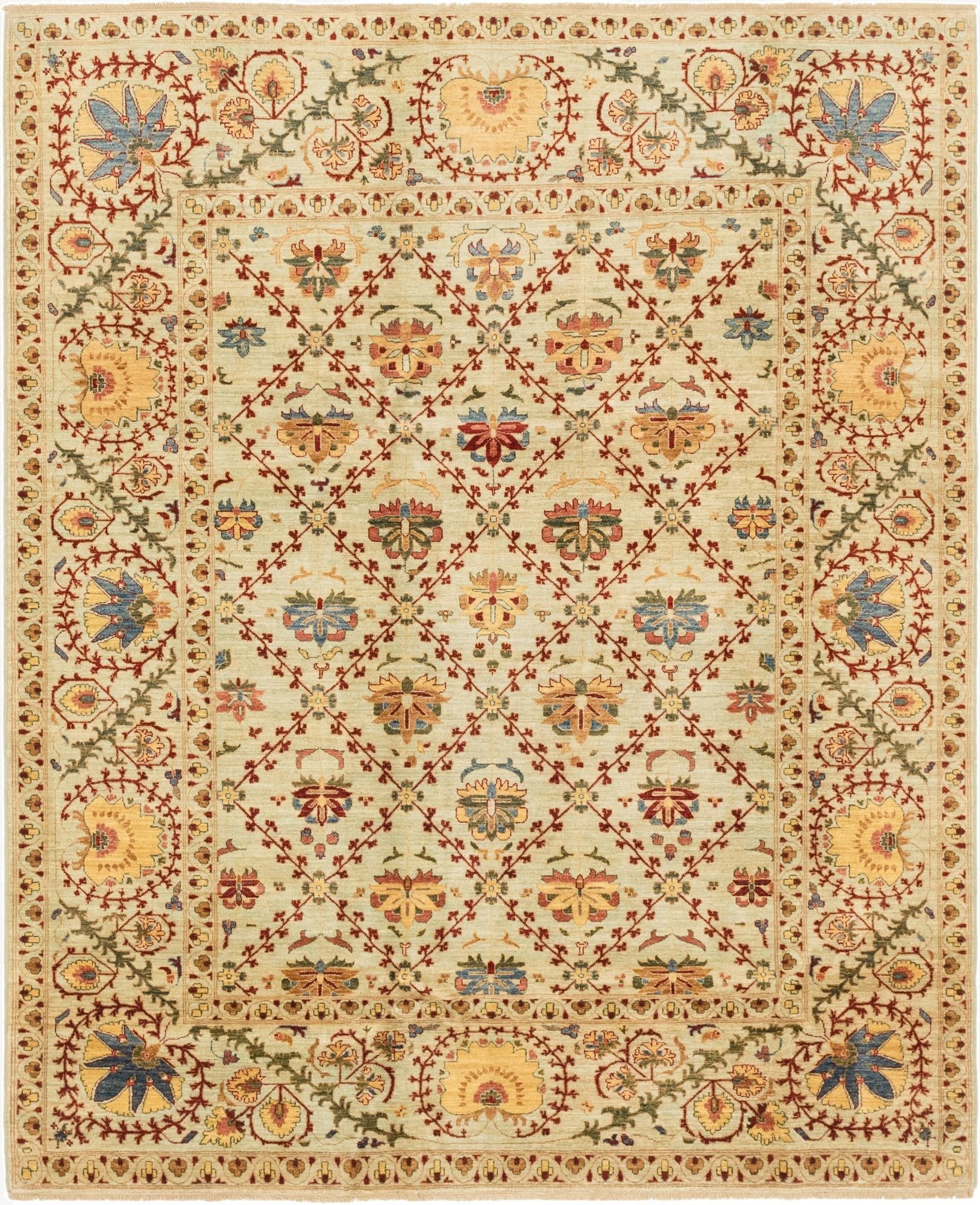 6' 9 x 8' 1  Hand Knotted Ariana Ziegler Oriental Rug