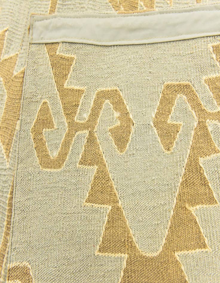 Detail image of  6' 2 x 8' 9  Hand Woven Kilim Modern Wool Rug