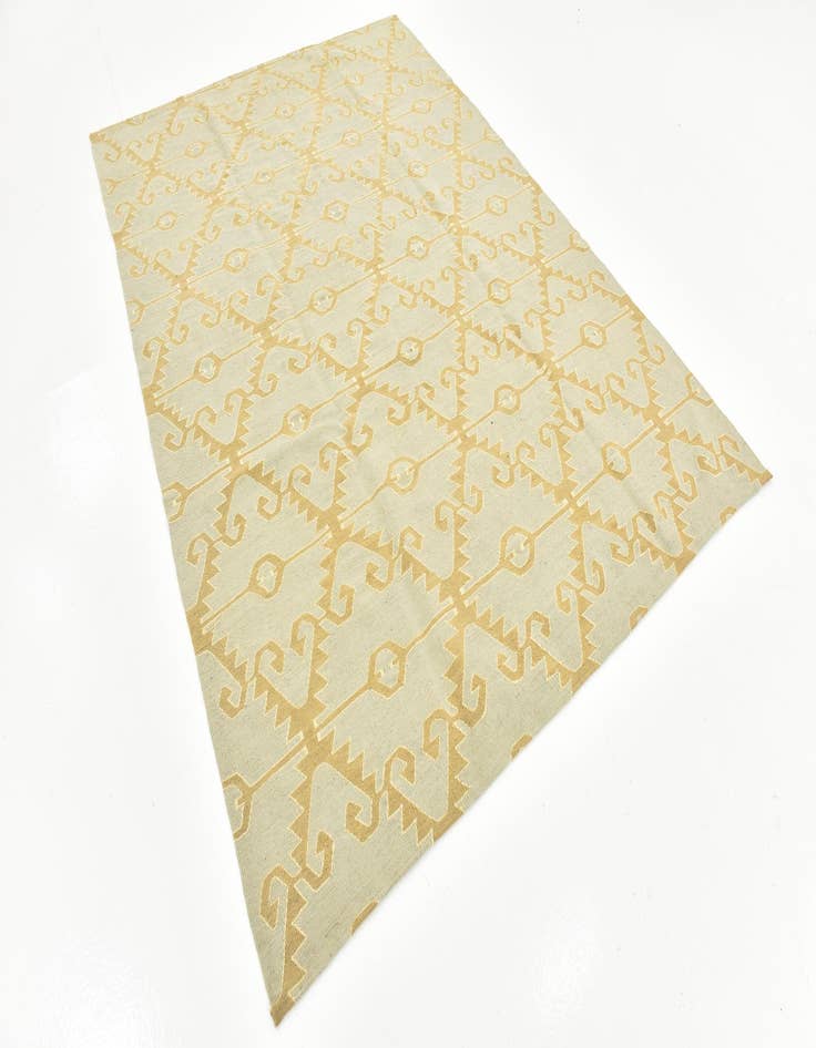 Detail image of  6' 2 x 8' 9  Hand Woven Kilim Modern Wool Rug