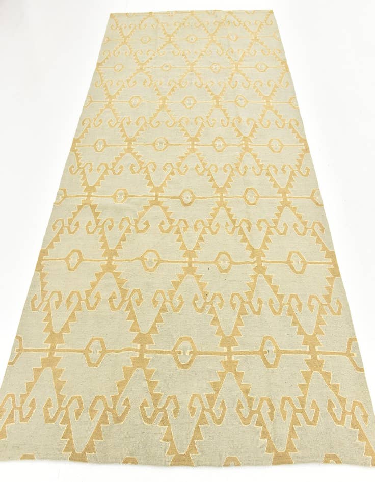 Detail image of  6' 2 x 8' 9  Hand Woven Kilim Modern Wool Rug