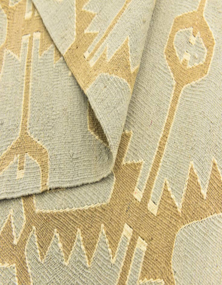 Detail image of  6' 2 x 8' 9  Hand Woven Kilim Modern Wool Rug