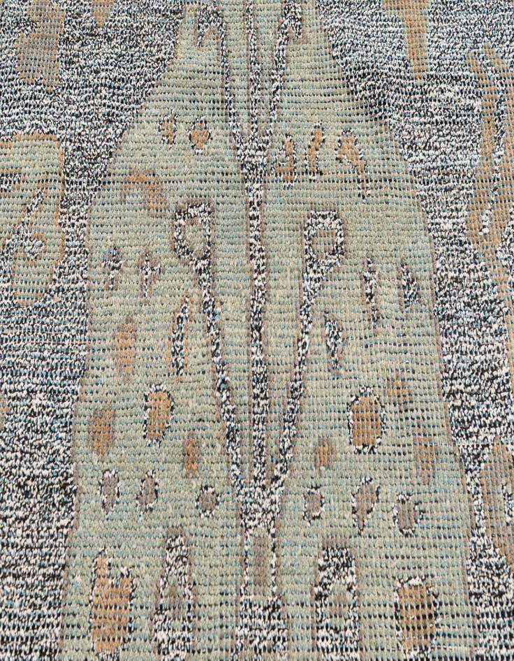 Detail image of  6' 1 x 9' 4  Hand Knotted Moroccan Wool Rug
