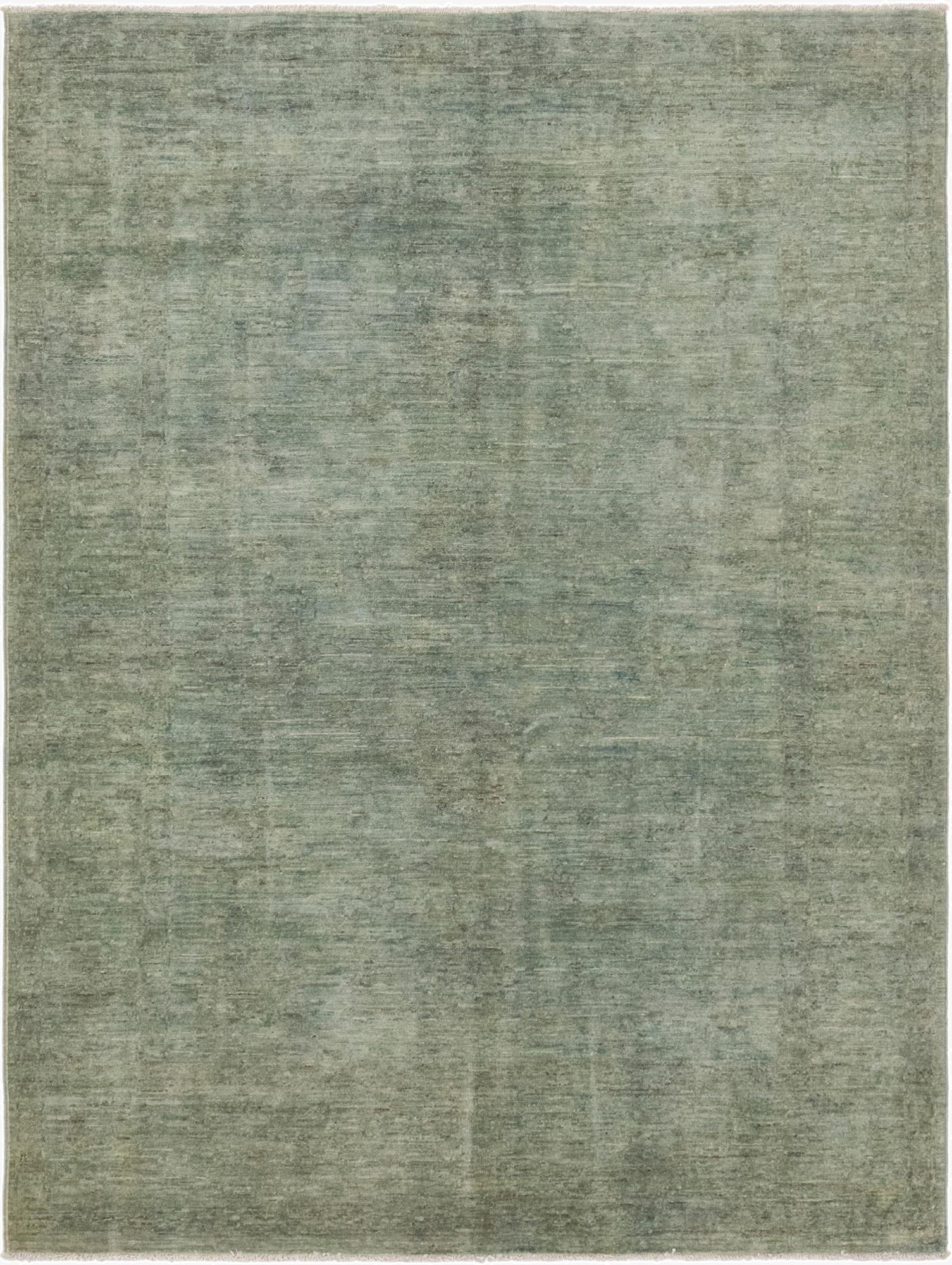  4' 9 x 6' 6  Hand Knotted Over-Dyed Ziegler Rug